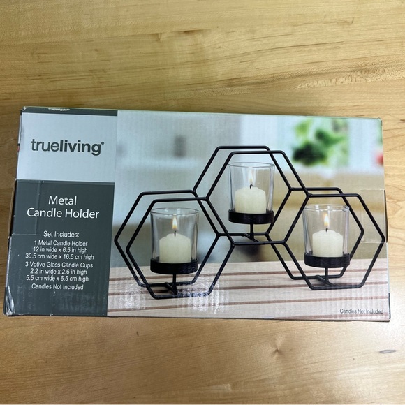 trueliving Other - Trueliving Metal Candle Holder NWT